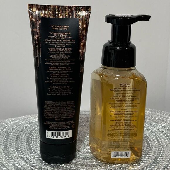 BBW Into The Night Body Cream and Foaming Hand Soap set of 2 NWT - Picture 2 of 2